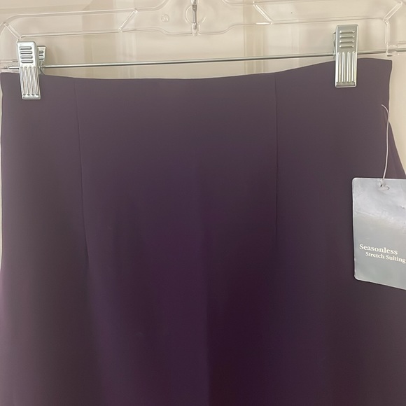Newport News Dark Purple Pencil Skirt - Size 2 - Picture 2 of 5